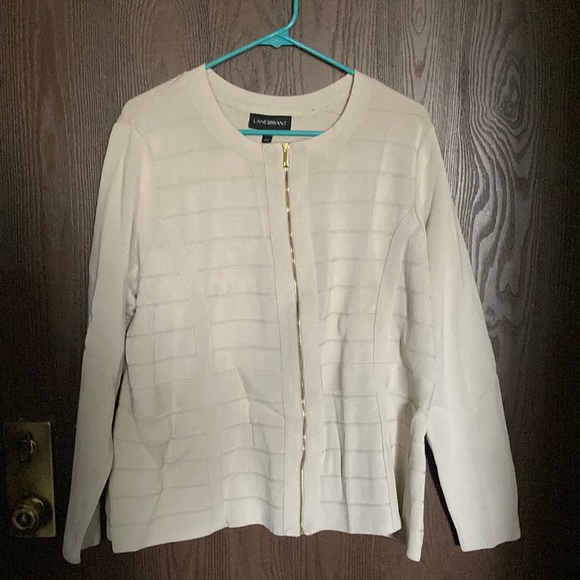 Blouse Rayée Lane Bryant Pour Femme - Taille 22/24 (plus Size), Manches Longues